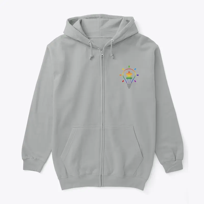 Autistic Spectrum Bulb Zip Hoodie