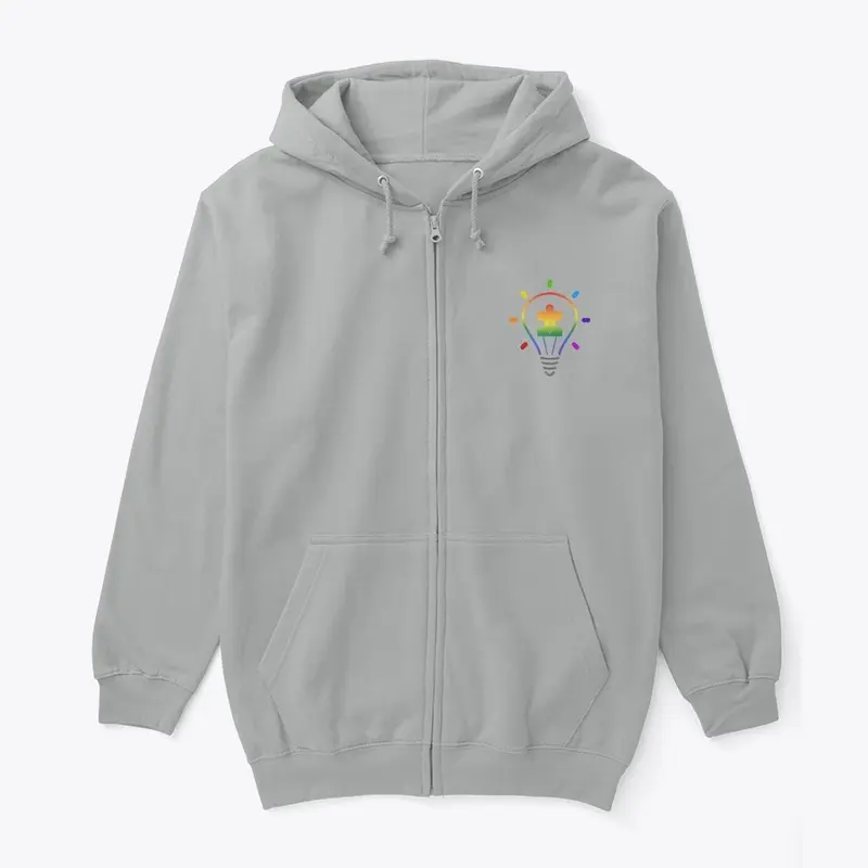 Autistic Spectrum Bulb Zip Hoodie